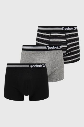 Boxerky Reebok pánské, šedá barva