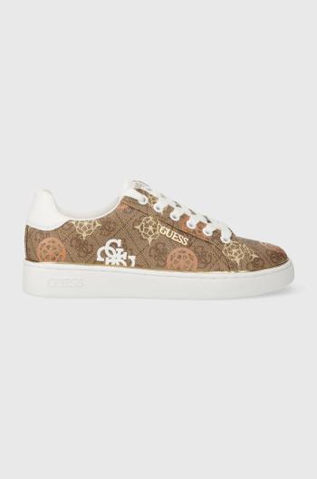 Sneakers boty Guess BECKIE10 béžová barva, FLPB10 FAL12