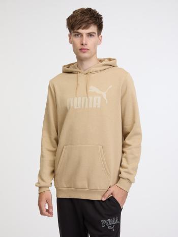 Puma ESS Big Logo Hoodie FL Mikina Béžová