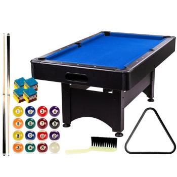 GamesPlanet® 2303  pool billiard kulečník s vybavením, 6 ft