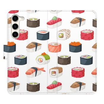 Flipové pouzdro iSaprio - Sushi Pattern 02 - Samsung Galaxy S23+ 5G