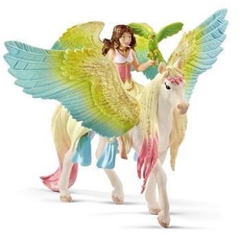 Schleich Surah s třpytivým Pegasem 70566 (4059433573786)