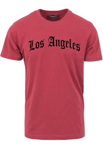 Mr. Tee Los Angeles Wording Tee ruby - S