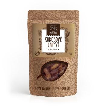 NATU Kokosové chipsy BIO kakao 70 g