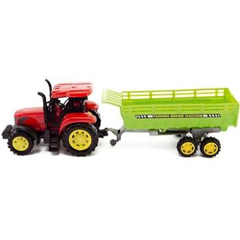 Teddies Traktor s vlekem na setrvačník v krabici (8592190122669)