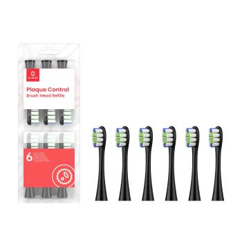 OCLEAN náhradné hlavice Plaque Control Medium, P1C5 B06 čierne 6 ks