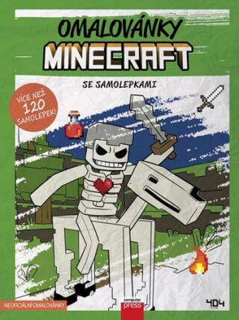 Omalovánky Minecraft se samolepkami - kolektiv autorů