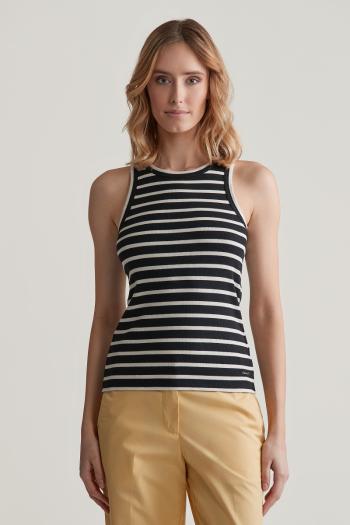 TRIČKO GANT STRIPED TANK TOP BLACK