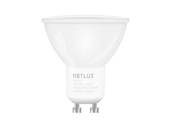 Žárovka LED GU10 5W bílá teplá RETLUX REL 37 4ks