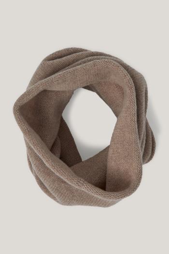 ŠÁLA GANT WOOL KNITTED SNOOD DRY SAND