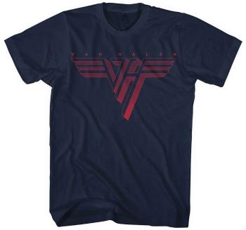 Van Halen Tričko Classic Red Logo Unisex Navy Blue M