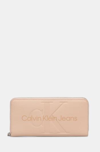 Peněženka Calvin Klein Jeans růžová barva