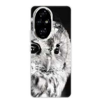 Odolné silikonové pouzdro iSaprio - BW Owl - Honor 200 Pro