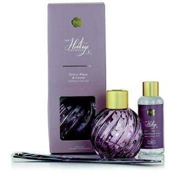 Ashleigh & Burwood Dárková sada skleněný MAUVE s náplní VELVET PLUM & CASSIS 150 ml (AB_HCSET001)