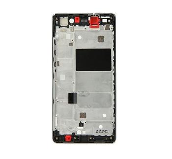 Huawei Ascend P8 Lite kompatibilis LCD modul kerettel, OEM jellegű, fekete, Grade S+