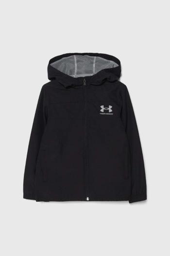 Dětská bunda Under Armour černá barva