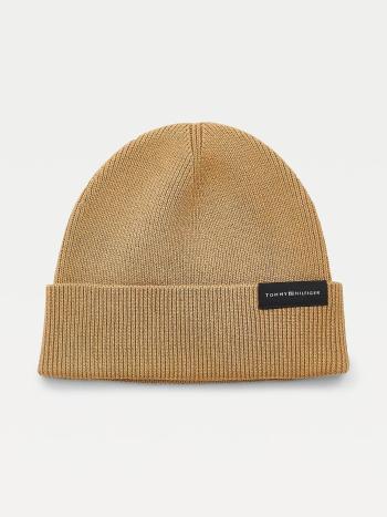 Tommy Hilfiger pánská světle hnědá zimní čepice BEANIE - OS (AEH)