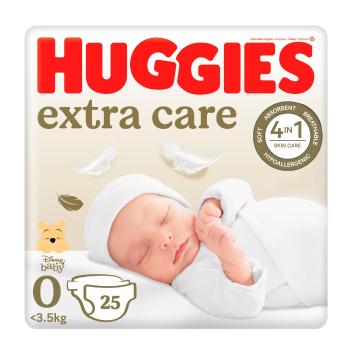 Huggies Extra Care 0 do 3,5 kg dětské pleny 25 ks