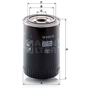 MANN-FILTER W940/18 (W940/18)