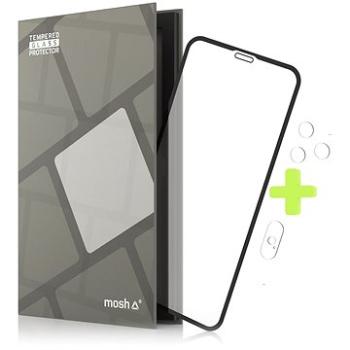 Tempered Glass Protector Rámčekové pre iPhone Xs Max/11 Pro Max, Čierne + sklo na kameru (TGR-IPXSM-BL)