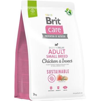 Brit Care Dog Sustainable s kuřecím a hmyzem Adult Small Breed 3 kg (8595602558667)