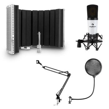 Auna MIC-920, USB, mikrofonní set, V5, mikrofon, otočné rameno, POP filtr,clona