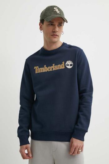 Mikina Timberland pánská, tmavomodrá barva, s potiskem, TB0A5UJY4331