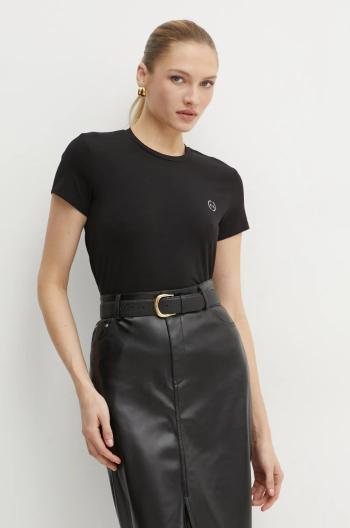 Top Armani Exchange černá barva, 8NYT74 Y8C7Z NOS