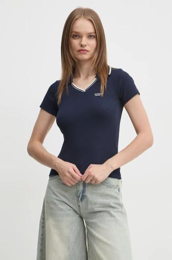 Polo tričko Guess Jeans tmavomodrá barva, W4BP45 KA0H1