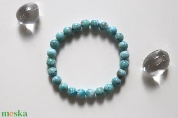 ATLANTISZ ásvány karkötő - LARIMAR ásvány karkötő, Dominikai Larimar karkötő, Lélekhangoló ásvány karkötő, Larimár