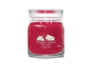 Yankee Candle Aromatická svíčka Signature sklo střední Letters to Santa 368 g