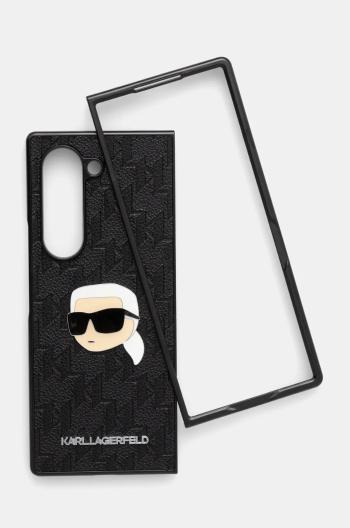 Obal na telefon Karl Lagerfeld Z Fold6 F956 černá barva, KLHCZFD6PGKSKIHK