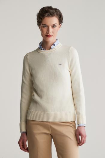SVETR GANT CLASSIC COTTON C-NECK CREAM