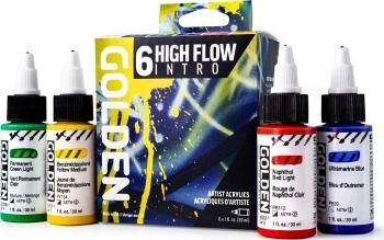 Golden Artist Colors High Flow Intro Sada akrylových barev 6 x 30 ml
