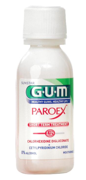 GUM PAROEX ústní voda (výplach, CHX 0,12 % + CPC 0,05 %), 30 ml