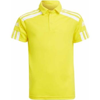 adidas SQUADRA 21 POLO SHIRT Juniorské polo triko, žlutá, velikost