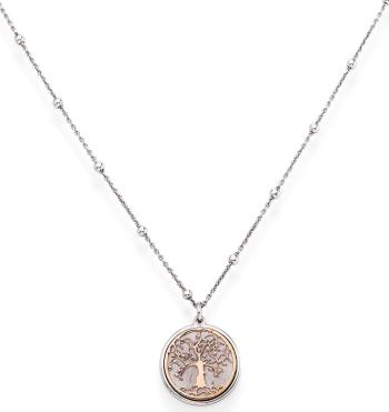 Amen Růžově pozlacený stříbrný náhrdelník Tree of Life CLAL3