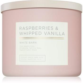 Bath & Body Works Raspberry & Whipped Vanilla vonná svíčka 411 g