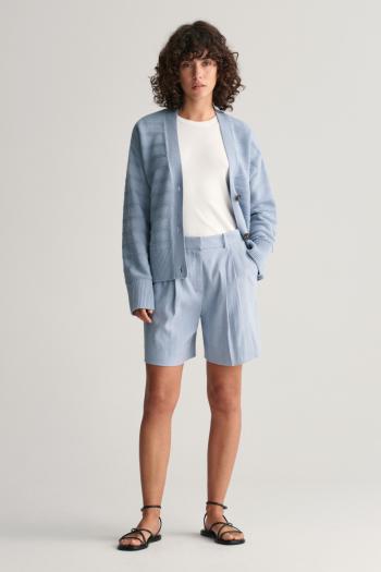 ŠORTKY GANT STRETCH LINEN TAILORING SHORTS DOVE BLUE