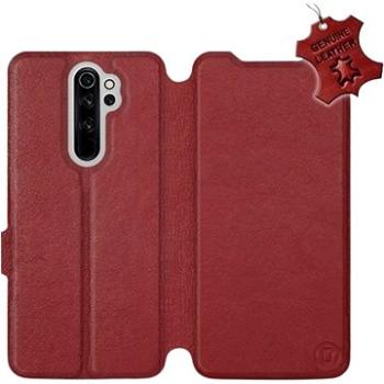 Flip pouzdro na mobil Xiaomi Redmi Note 8 Pro - Tmavě červené - kožené -   Dark Red Leather (5903226985005)