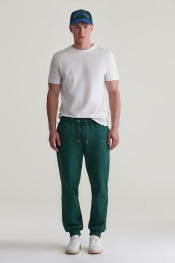 TEPLÁKY GANT REG TONAL SHIELD SWEATPANTS TARTAN GREEN