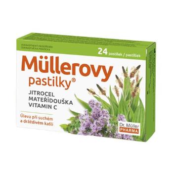 Dr. Müller Müllerovy pastilky s jitrocelem, mateřídouškou a vitaminem C 24 pastilek