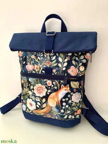 Róka koma mintás Roll Top Vízálló Hátizsák/Hátitáska