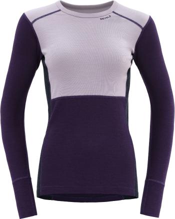 Devold Lauparen Merino 190 Shirt Woman Orchid/Lilac/Ink S Termoprádlo