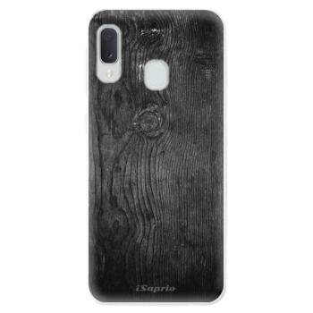 Odolné silikonové pouzdro iSaprio - Black Wood 13 - Samsung Galaxy A20e