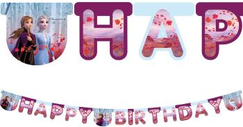 Banner - Happy Birthday (Frozen 2/Jégvarázs 2)