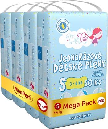 Eldobható pelenka MonPeri Classic Mega Pack méret S (200 db)