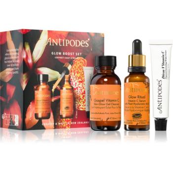 Antipodes Glow Boost Set sada pro rozjasnění pleti