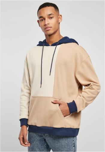 Urban Classics Oversized Color Block Hoody softseagrass/unionbeige - M