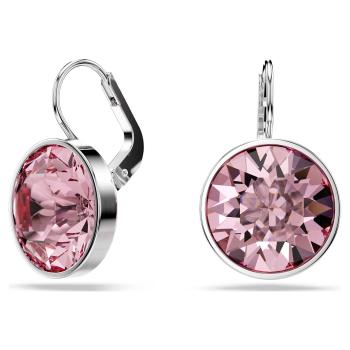 Swarovski Výrazné náušnice s růžovým krystalem Bella 5724290